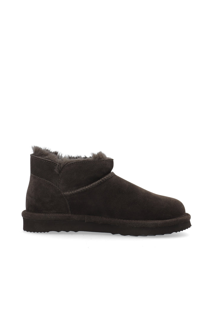 CASHOTT CASSIA PULL BOOT SUEDE, WARM LINING Pull On Dark Brown