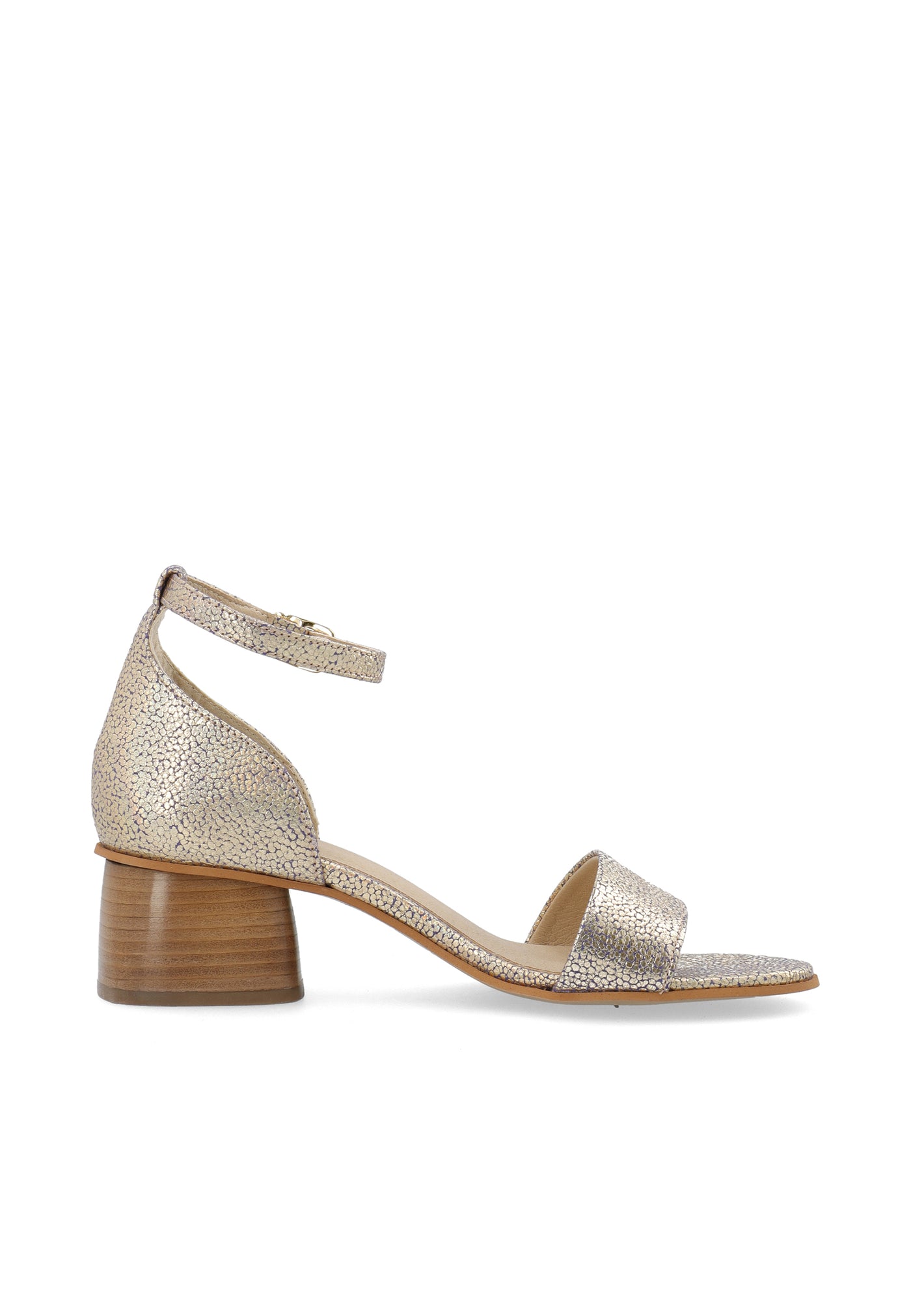 CASHOTT CASSTINA Sandal Ankle Strap Metallic Suede Vegetable Tanned Ankel strap Multi Color
