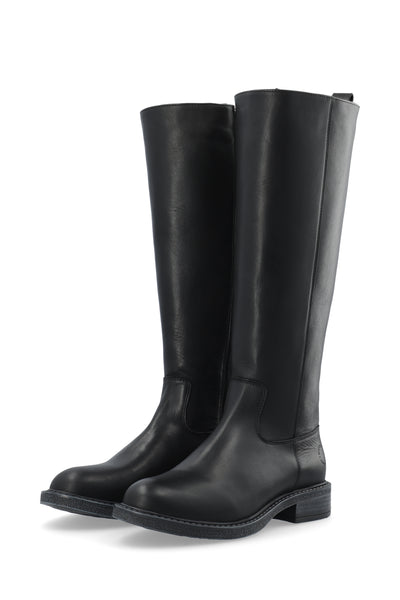 CASHOTT CASTINA Tall Boot Leather Knee-high Black