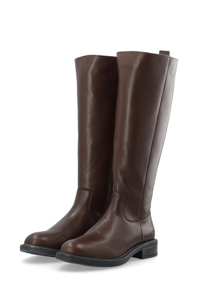 CASHOTT CASTINA Tall Boot Leather Knee-high Coffee