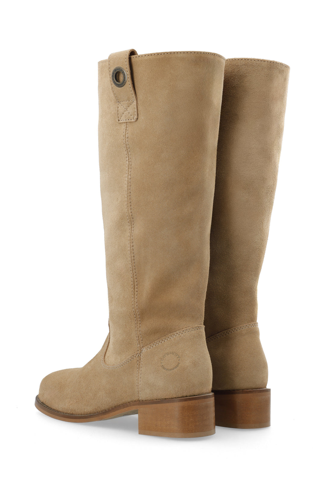 CASHOTT CASVILMA HIGH SHAFT BOOT - Suede *Pull On Mushroom