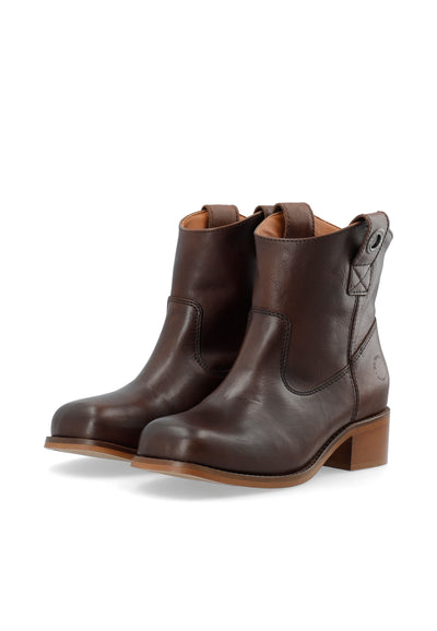 CASHOTT CASVILMA LOW CUT BOOT Ankle Boots Dark Brown