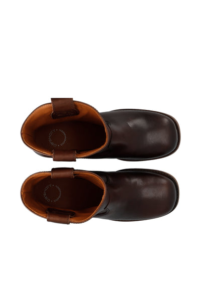 CASHOTT CASVILMA LOW CUT BOOT Ankle Boots Dark Brown