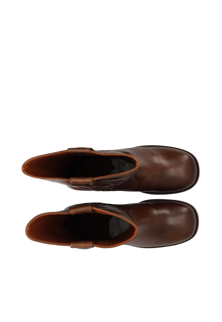 CASHOTT CASVILMA MID CUT BOOT *Pull On Cognac