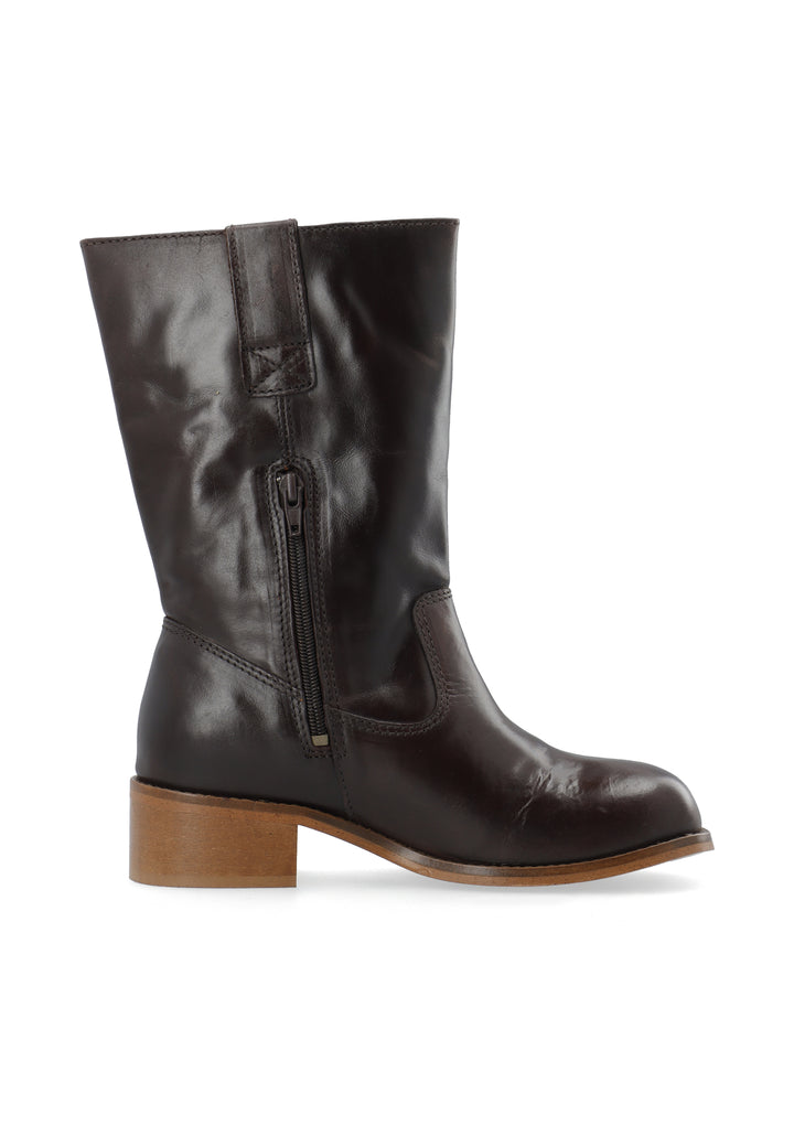 CASHOTT CASVILMA MID CUT BOOT *Pull On Dark Brown