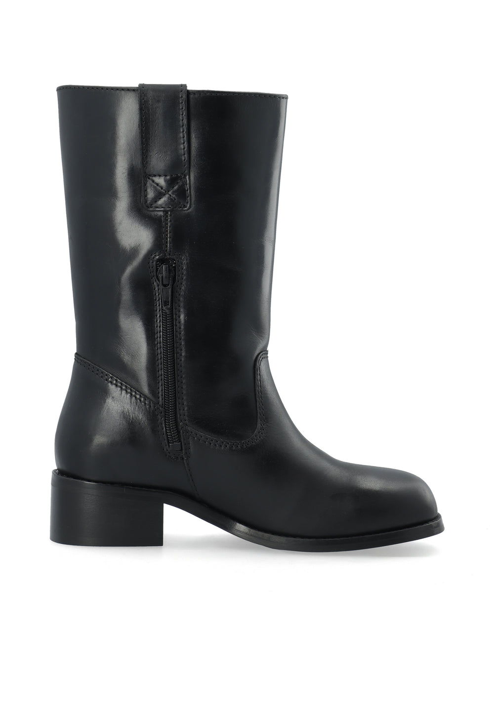 CASHOTT CASVILMA MID CUT BOOT - Stone Leather *Pull On Black