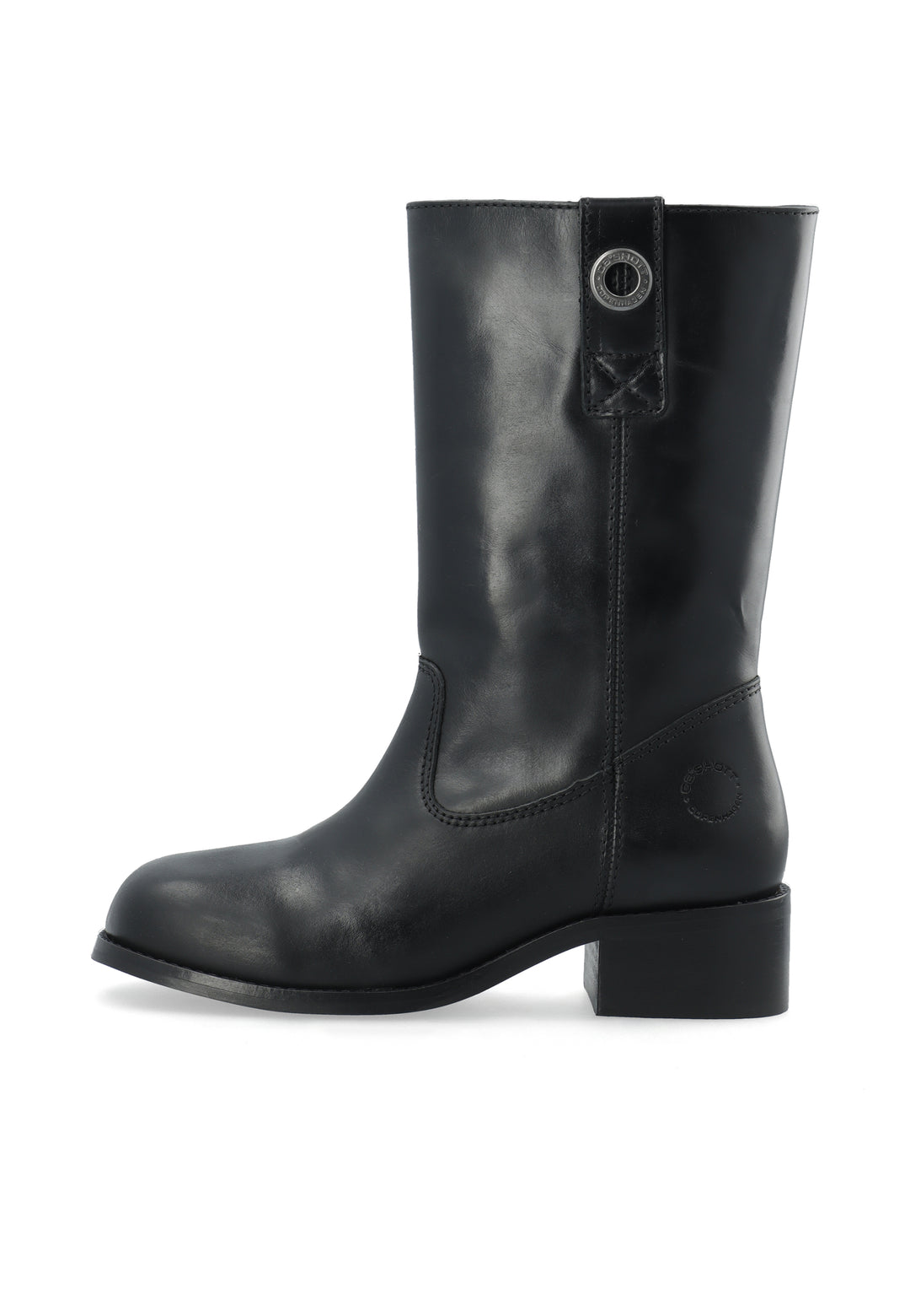 CASHOTT CASVILMA MID CUT BOOT - Stone Leather *Pull On Black