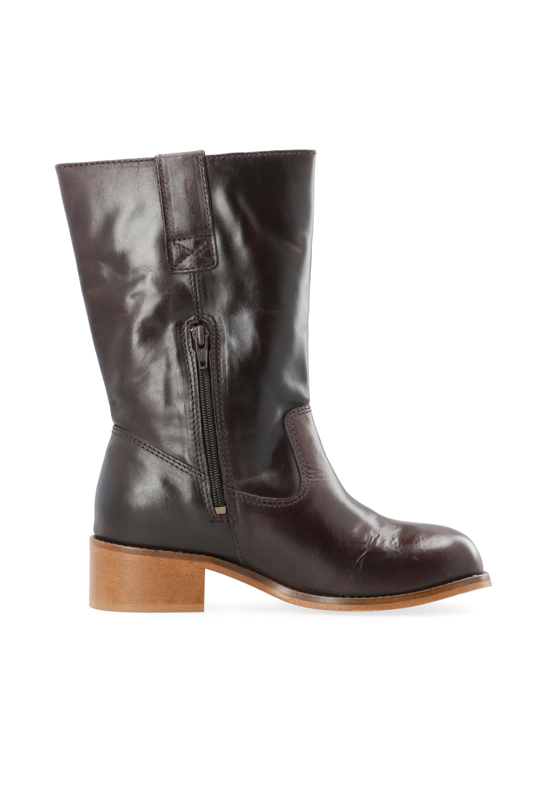 CASHOTT CASVILMA MID CUT STONE *Pull On Dark Brown