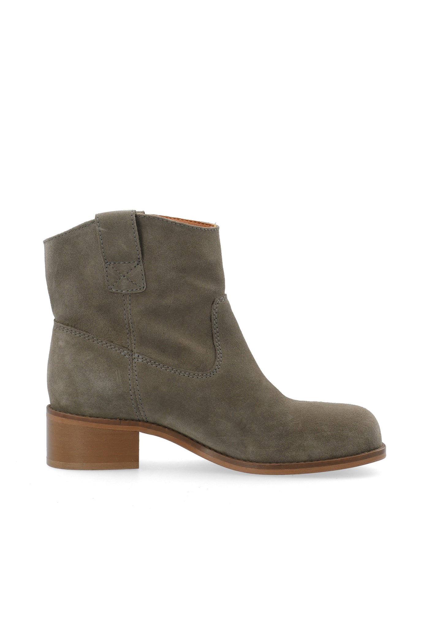 CASHOTT CASVILMA Pull On Low Cut Boot Suede Ankle Boots Taupe