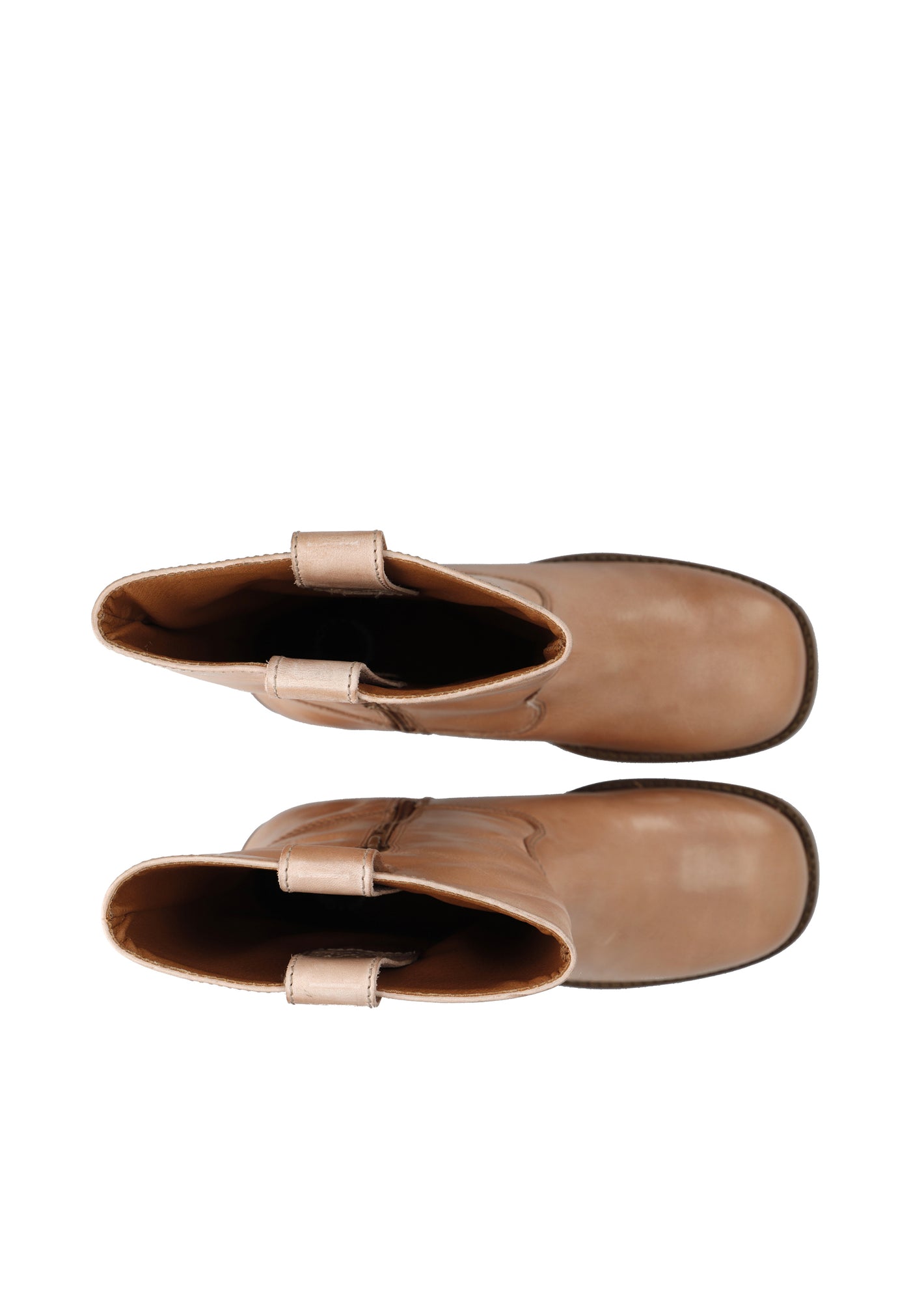 CASHOTT CASVILMA MID CUT BOOT Pull On Light Cognac