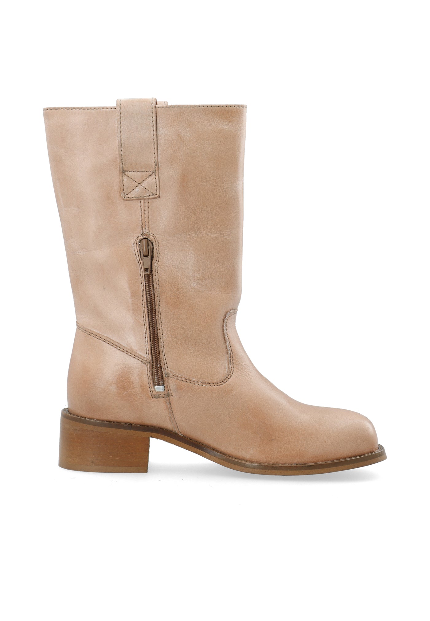 CASHOTT CASVILMA MID CUT BOOT Pull On Light Cognac
