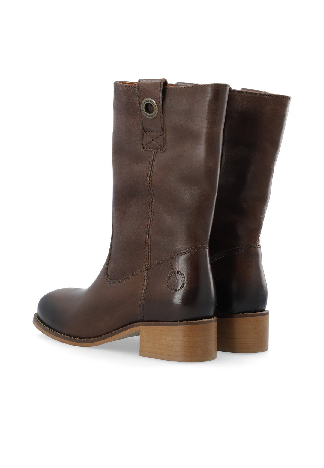 CASHOTT CASVILMA WARM LINED MID CUT BOOT Pull On Dark Brown