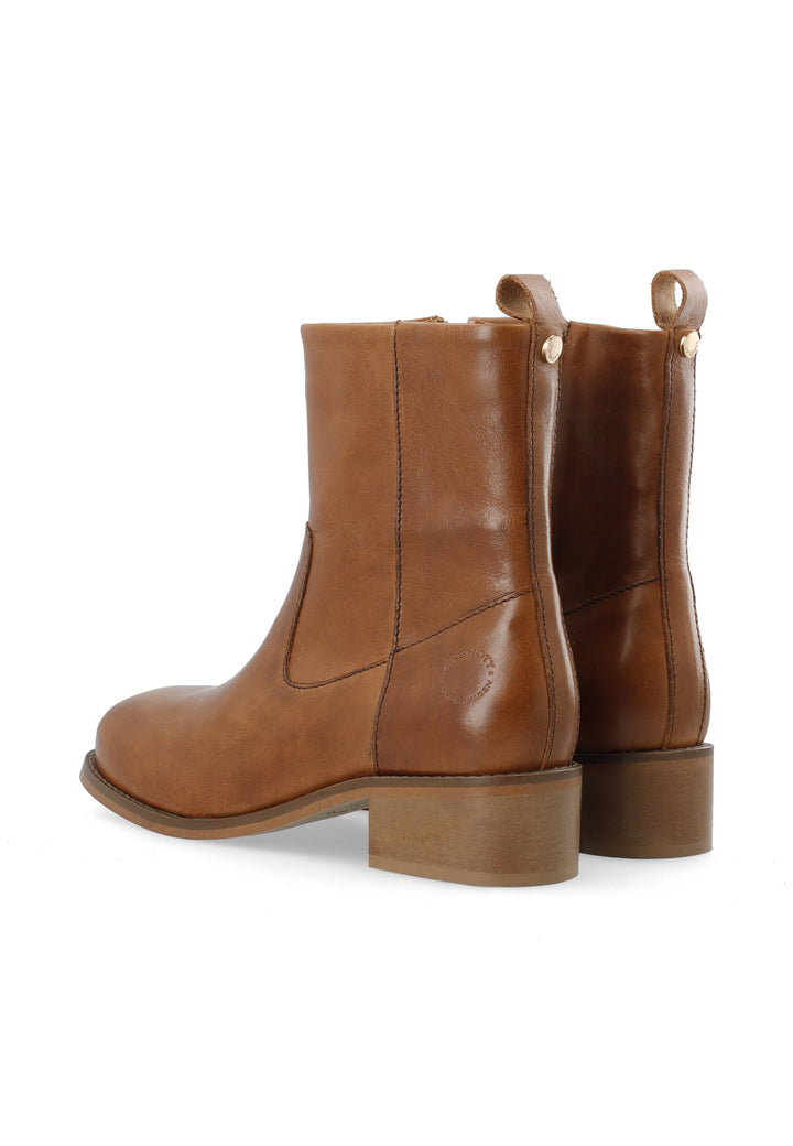 CASHOTT CASVILMA ZIP BOOT *Zip Boot Cognac