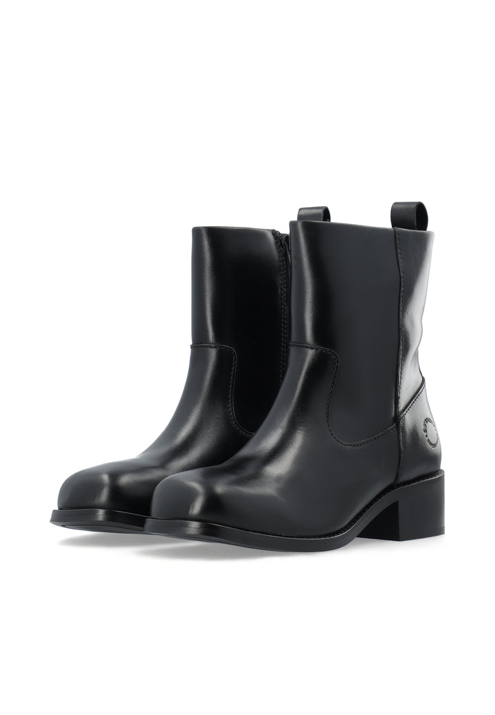 CASHOTT CASVILMA ZIP BOOT - Leather *Zip Boot Black