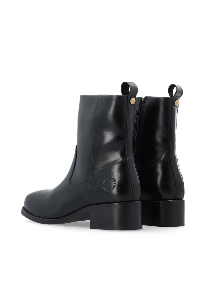 CASHOTT CASVILMA ZIP BOOT - Leather *Zip Boot Black