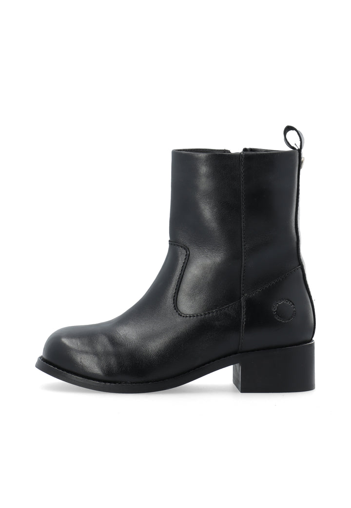 CASHOTT CASVILMA ZIP BOOT - Leather *Zip Boot Black