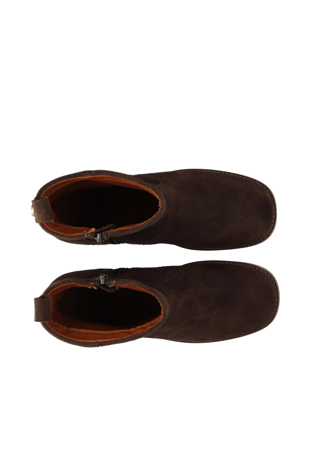CASHOTT CASVILMA ZIP BOOT - Suede *Zip Boot Dark Brown