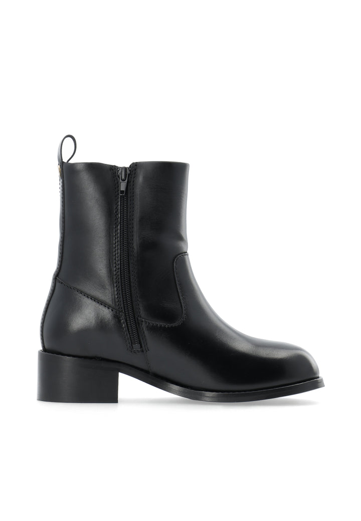 CASHOTT CASVILMA ZIP BOOT - Warm lining *Zip Boot Black/Black