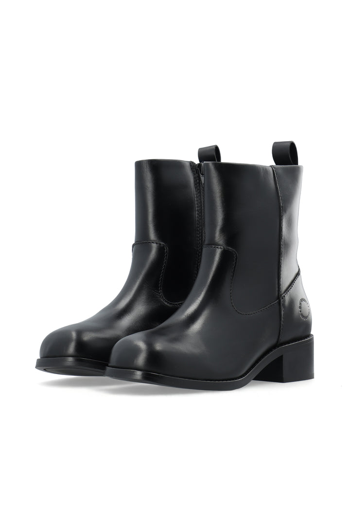 CASHOTT CASVILMA ZIP BOOT - Warm lining *Zip Boot Black/Black