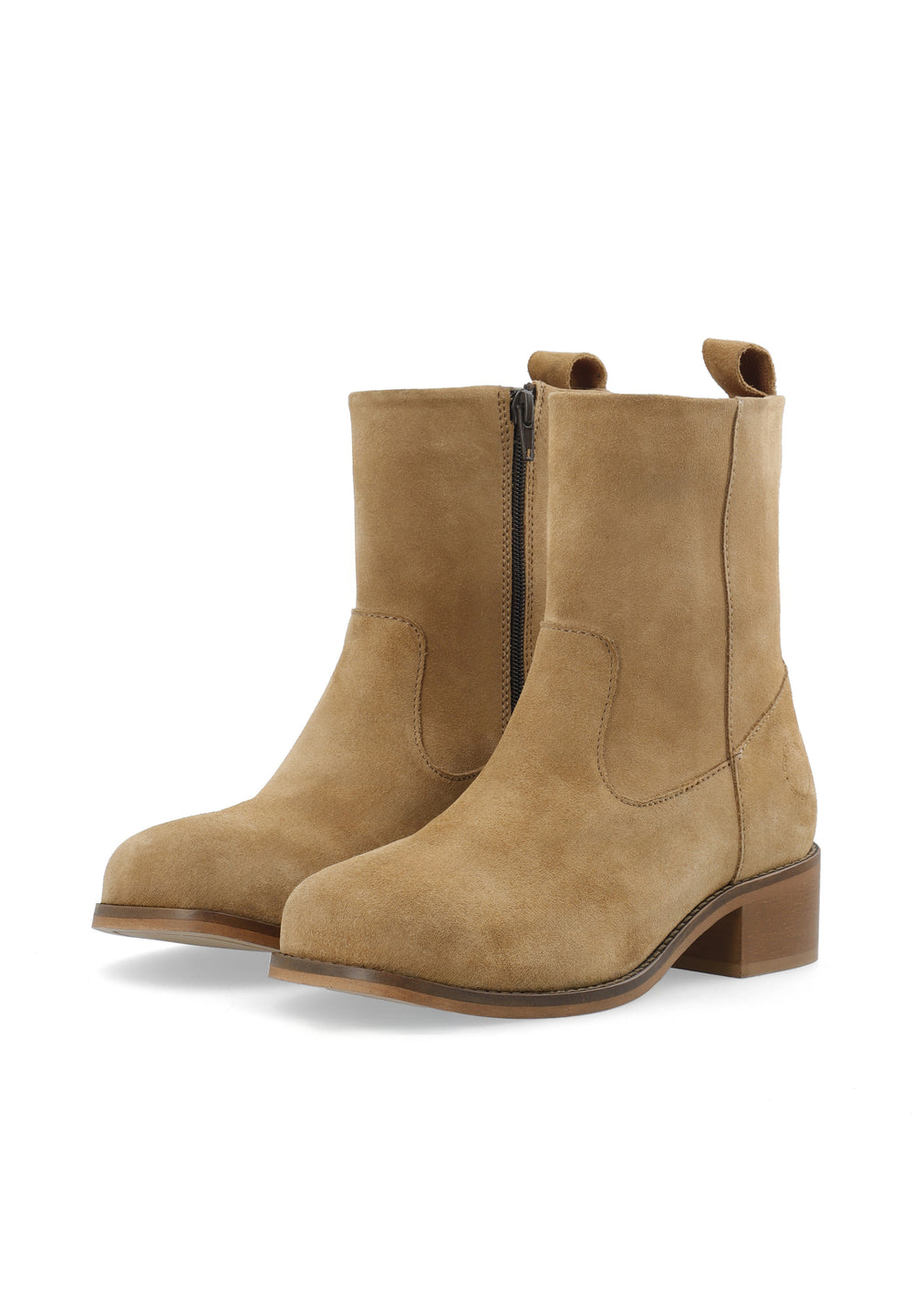 CASHOTT CASVILMA ZIP BOOT SUEDE *Zip Boot Mushroom