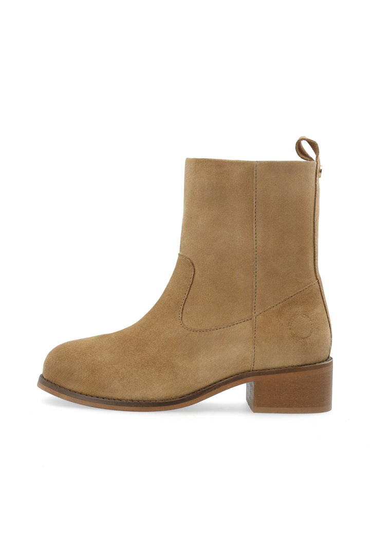 CASHOTT CASVILMA ZIP BOOT SUEDE *Zip Boot Mushroom