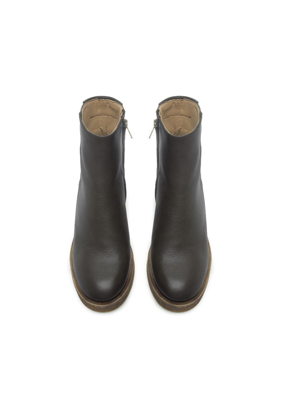 CASHOTT CASEMILY LEATHER *Zip Boot Olive